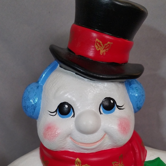 Vintage 1990's Light Up "Noel" Snowman | Handmade - Picture 3 of 14